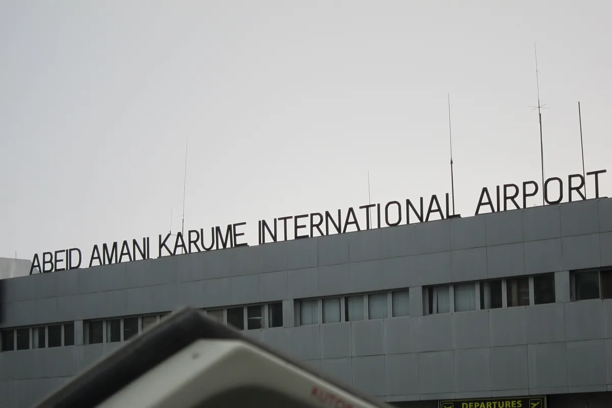 Abeid Amani Karume International Airport terminal approach area